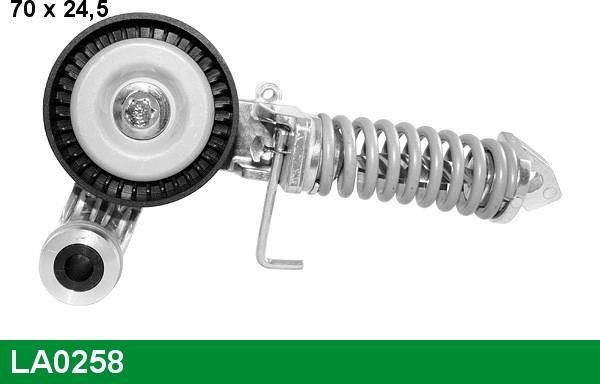 LUCAS LA0258 - Tendeur de courroie, courroie trapézoïdale à nervures droxauto.com