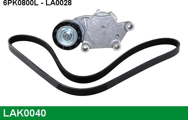 LUCAS LAK0040 - Jeu de courroies trapézoïdales à nervures droxauto.com