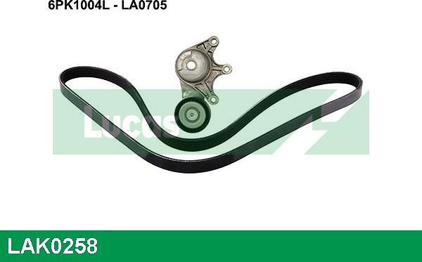 LUCAS LAK0258 - Jeu de courroies trapézoïdales à nervures droxauto.com