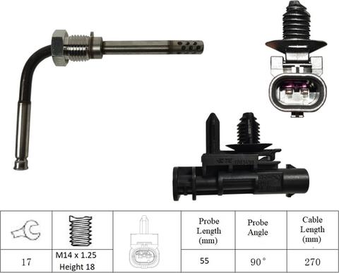 LUCAS LGS6057 - Capteur, température des gaz droxauto.com
