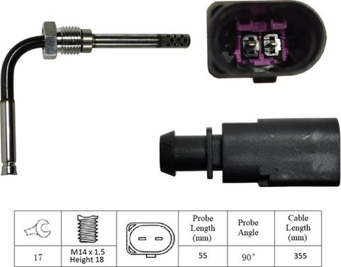 LUCAS LGS6025 - Capteur, température des gaz droxauto.com