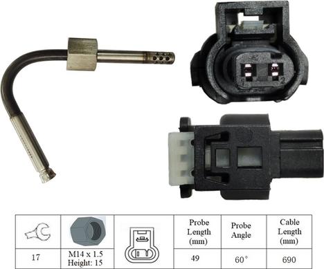 LUCAS LGS7066 - Capteur, température des gaz droxauto.com