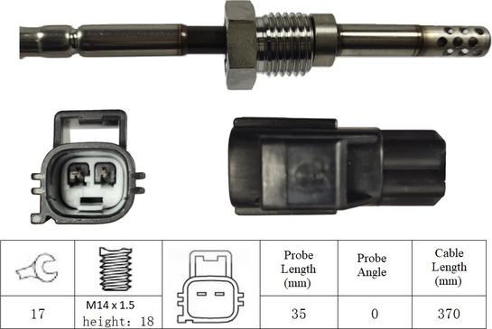 LUCAS LGS7075 - Capteur, température des gaz droxauto.com