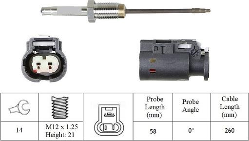 LUCAS LGS7306 - Capteur, température des gaz droxauto.com