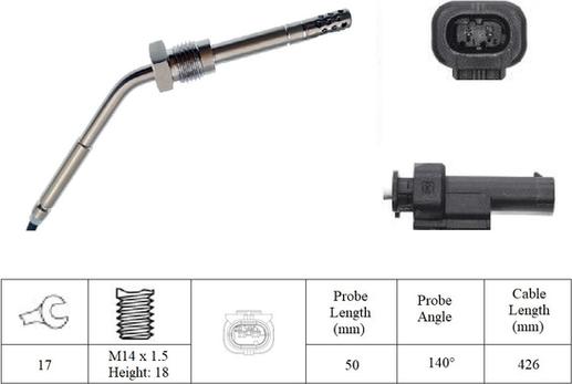 LUCAS LGS7265 - Capteur, température des gaz droxauto.com