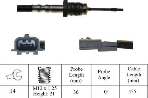 LUCAS LGS7231 - Capteur, température des gaz droxauto.com