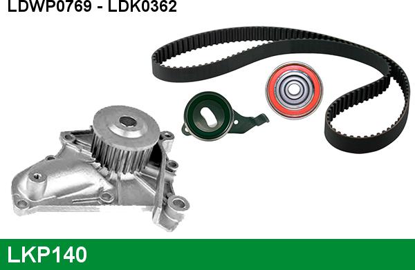 LUCAS LKP140 - Pompe à eau + kit de courroie de distribution droxauto.com