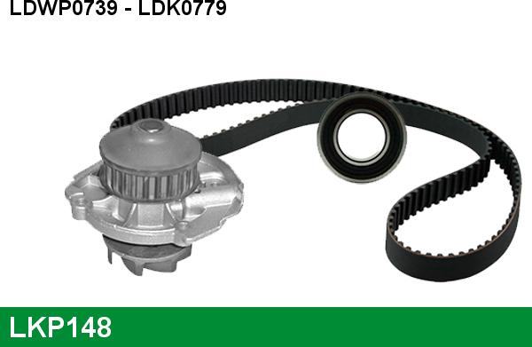 LUCAS LKP148 - Pompe à eau + kit de courroie de distribution droxauto.com