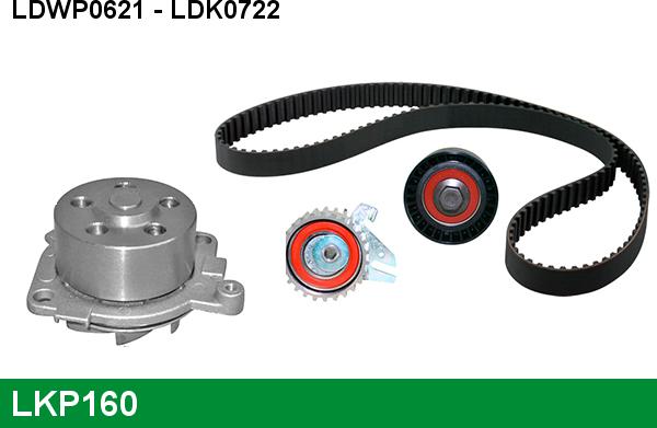 LUCAS LKP160 - Pompe à eau + kit de courroie de distribution droxauto.com