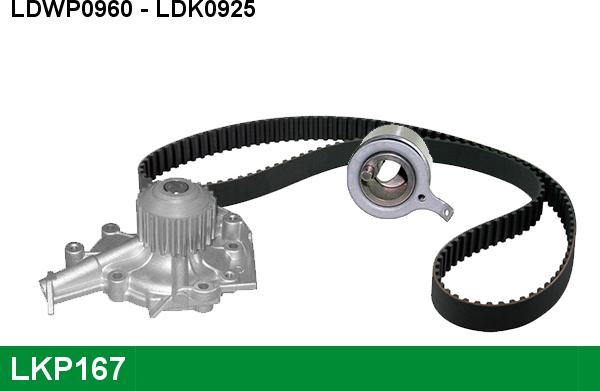 LUCAS LKP167 - Pompe à eau + kit de courroie de distribution droxauto.com