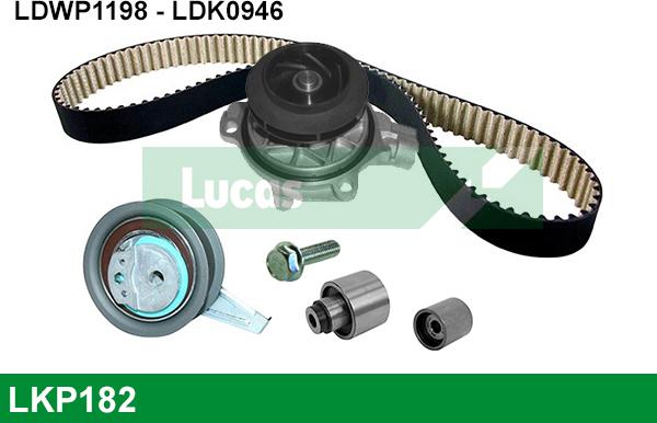 LUCAS LKP182 - Pompe à eau + kit de courroie de distribution droxauto.com