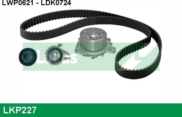 LUCAS LKP227 - Pompe à eau + kit de courroie de distribution droxauto.com