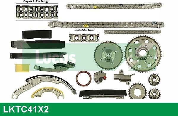 LUCAS LKTC41X2 - Kit de distribution par chaîne droxauto.com