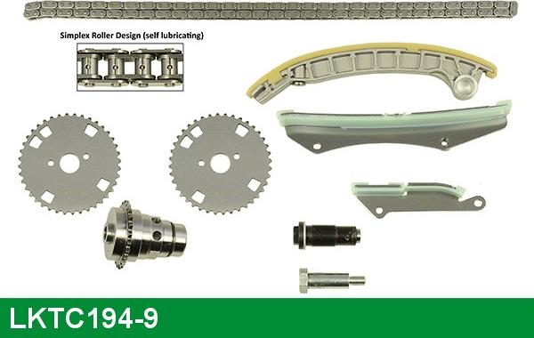 LUCAS LKTC194-9 - Kit de distribution par chaîne droxauto.com