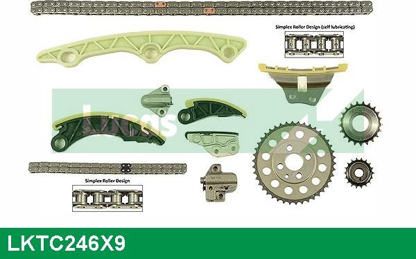 LUCAS LKTC246X9 - Kit de distribution par chaîne droxauto.com