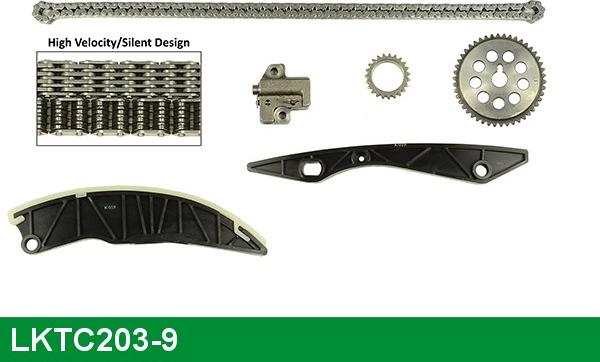 LUCAS LKTC203-9 - Kit de distribution par chaîne droxauto.com