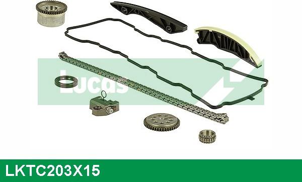 LUCAS LKTC203X15 - Kit de distribution par chaîne droxauto.com