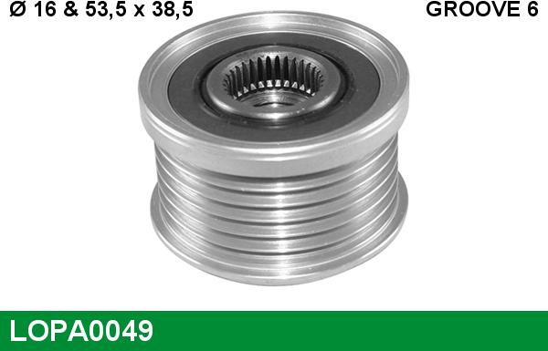 LUCAS LOPA0049 - Poulie, alternateur droxauto.com