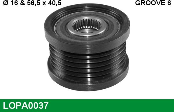 LUCAS LOPA0037 - Poulie, alternateur droxauto.com