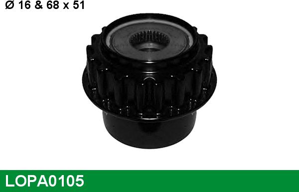 LUCAS LOPA0105 - Poulie, alternateur droxauto.com