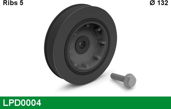 LUCAS LPD0004 - Poulie, vilebrequin droxauto.com