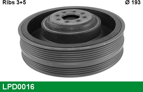 LUCAS LPD0016 - Poulie, vilebrequin droxauto.com