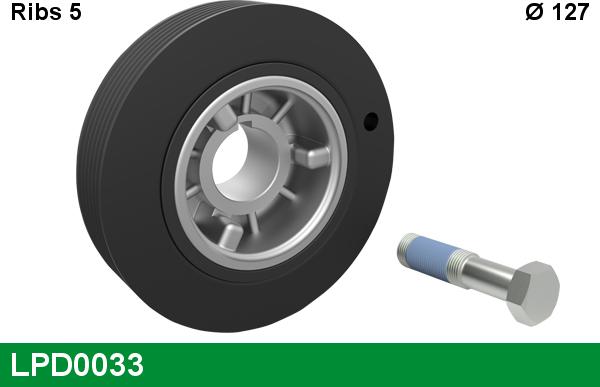 LUCAS LPD0033 - Poulie, vilebrequin droxauto.com