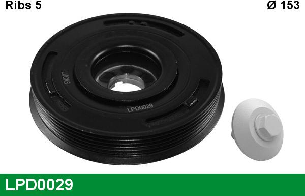 LUCAS LPD0029 - Poulie, vilebrequin droxauto.com