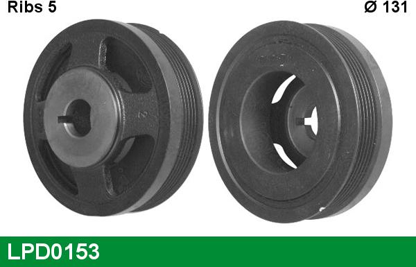 LUCAS LPD0153 - Poulie, vilebrequin droxauto.com