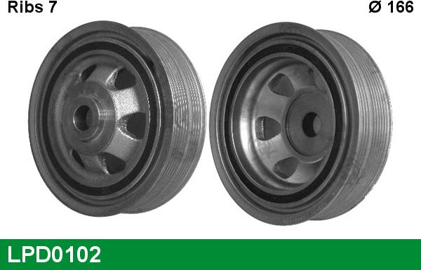 LUCAS LPD0102 - Poulie, vilebrequin droxauto.com
