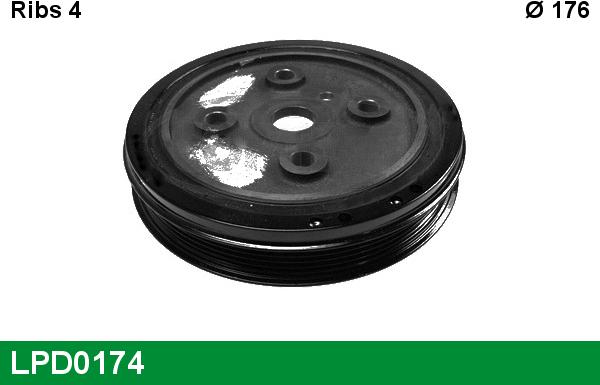 LUCAS LPD0174 - Poulie, vilebrequin droxauto.com