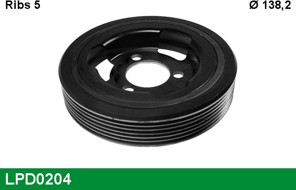 LUCAS LPD0204 - Poulie, vilebrequin droxauto.com