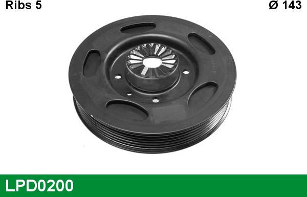 LUCAS LPD0200 - Poulie, vilebrequin droxauto.com