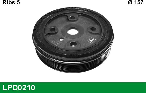 LUCAS LPD0210 - Poulie, vilebrequin droxauto.com