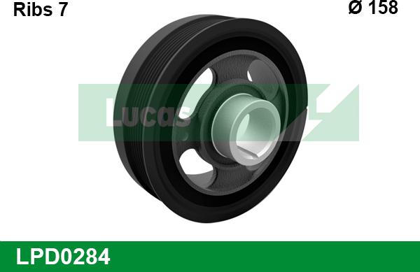 LUCAS LPD0284 - Poulie, vilebrequin droxauto.com