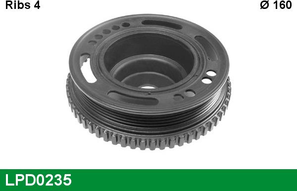 LUCAS LPD0235 - Poulie, vilebrequin droxauto.com