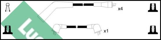 LUCAS LUC4366 - Kit de câbles d'allumage droxauto.com