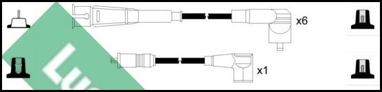LUCAS LUC5228 - Kit de câbles d'allumage droxauto.com