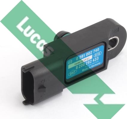 LUCAS SEB1732 - Capteur, pression du tuyau d'admission droxauto.com