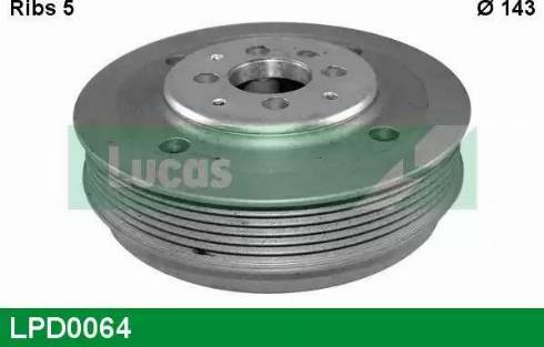 Lucas Engine Drive LPD0064 - Poulie, vilebrequin droxauto.com