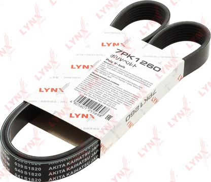 LYNXauto 7PK1260 - Courroie trapézoïdale à nervures droxauto.com