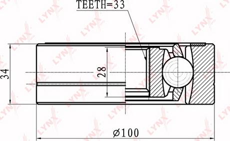 LYNXauto CI-8008 - Jeu de joints, arbre de transmission droxauto.com