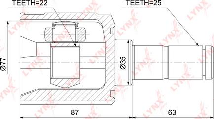 LYNXauto CI-3751 - Jeu de joints, arbre de transmission droxauto.com