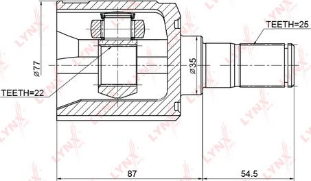LYNXauto CI-3708 - Jeu de joints, arbre de transmission droxauto.com