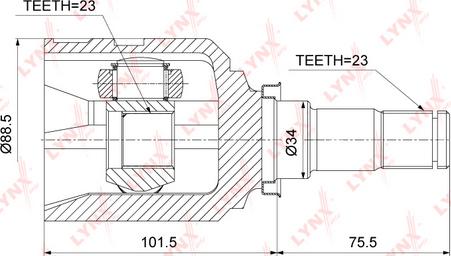 LYNXauto CI-3719 - Jeu de joints, arbre de transmission droxauto.com