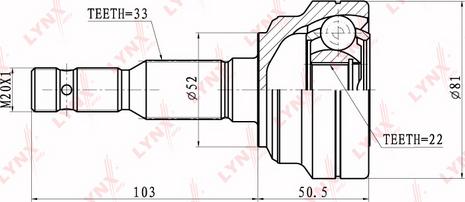 LYNXauto CO-5906 - Jeu de joints, arbre de transmission droxauto.com