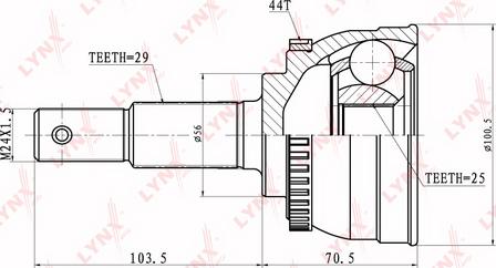 LYNXauto CO-5301A - Jeu de joints, arbre de transmission droxauto.com