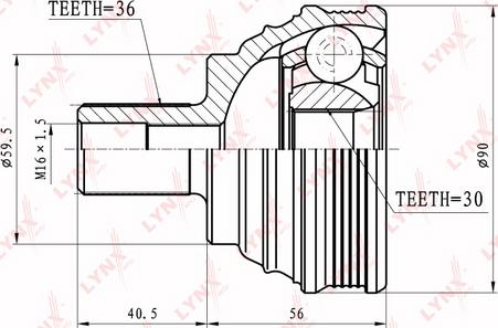 LYNXauto CO-8003 - Jeu de joints, arbre de transmission droxauto.com