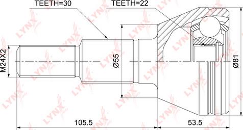 LYNXauto CO-3910 - Jeu de joints, arbre de transmission droxauto.com