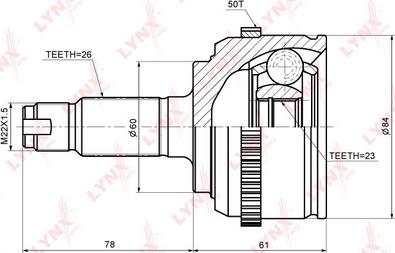LYNXauto CO-3466A - Jeu de joints, arbre de transmission droxauto.com